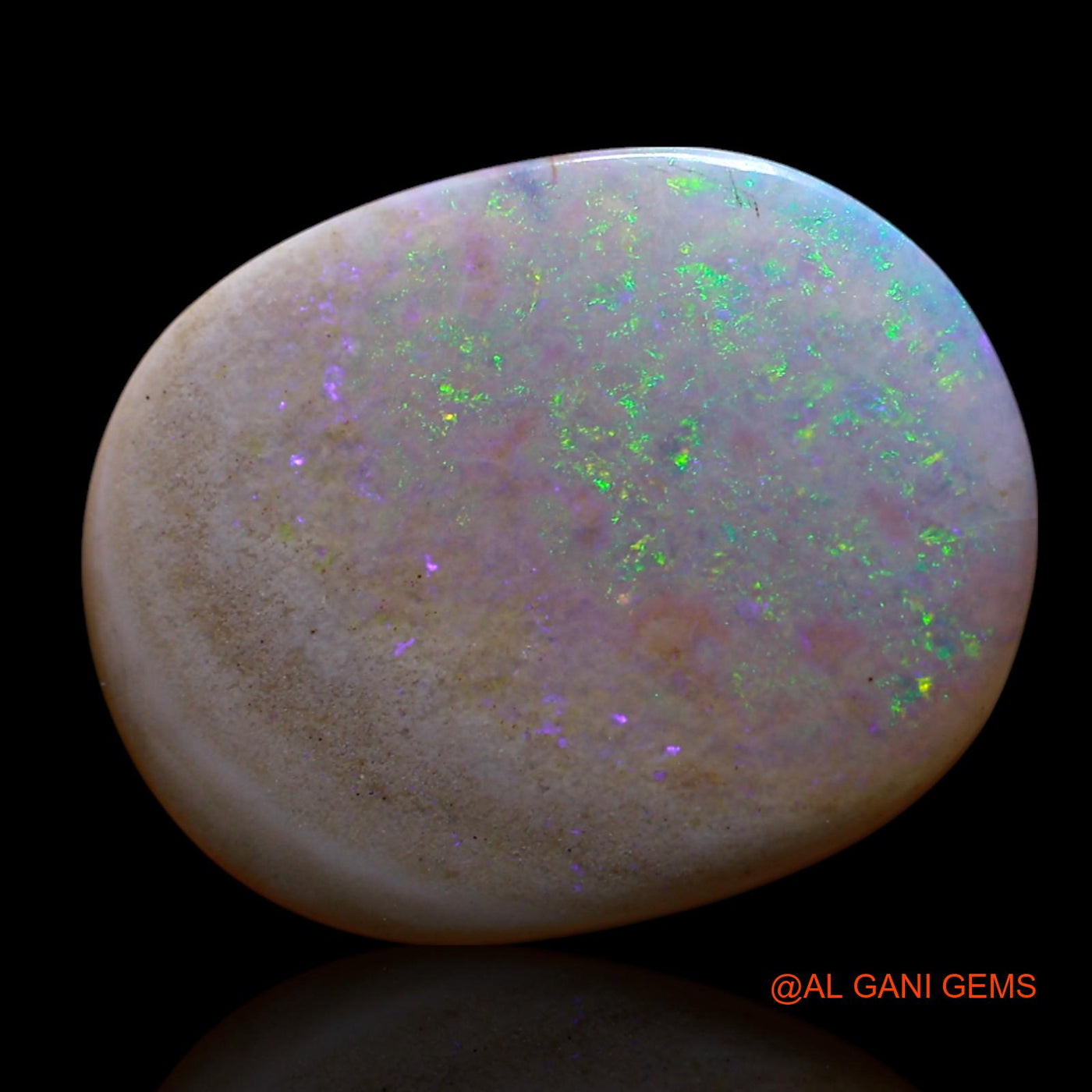 5.00 Cts Natural Australian Fire Opal Loose Gemstone Oval Cabochon 18x14x2 mm AG-524