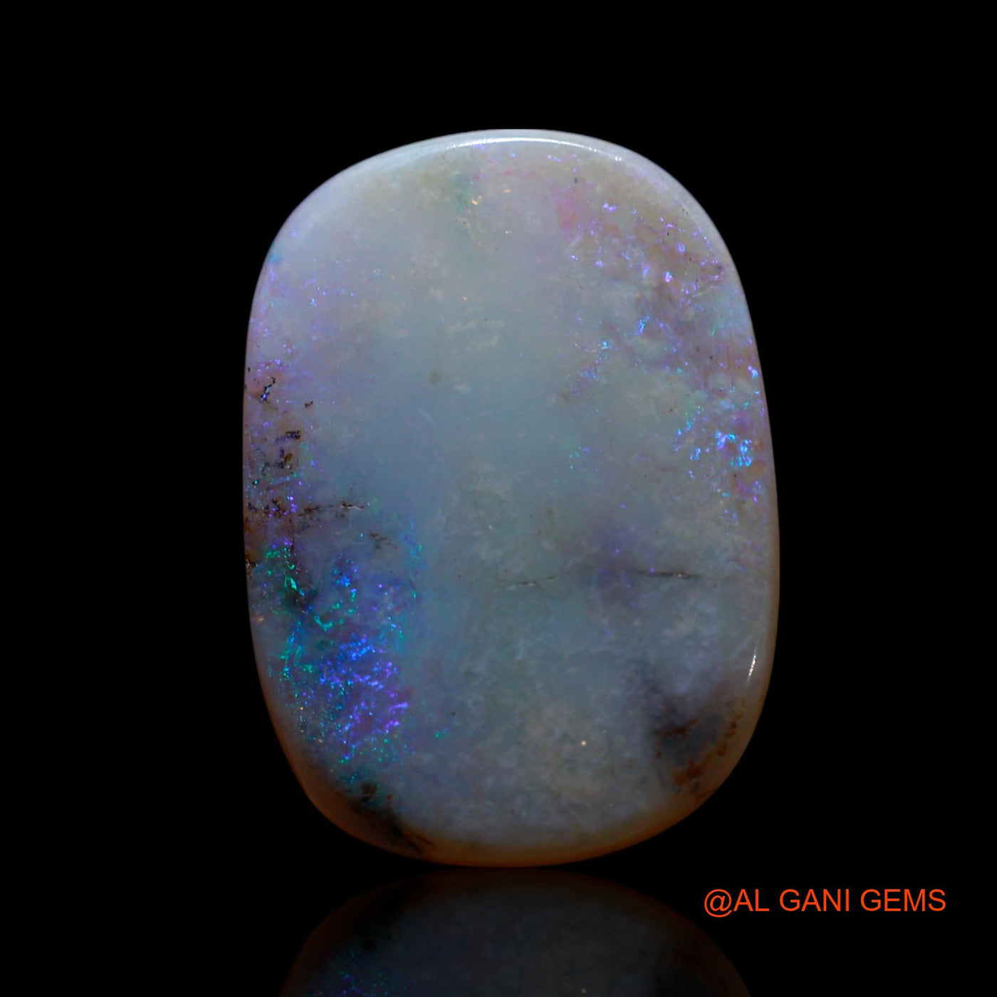 4.00 Cts Unheated Australian Fire Opal Loose Gemstone Oval Cabochon Natural 18x13x2 mm AG-526
