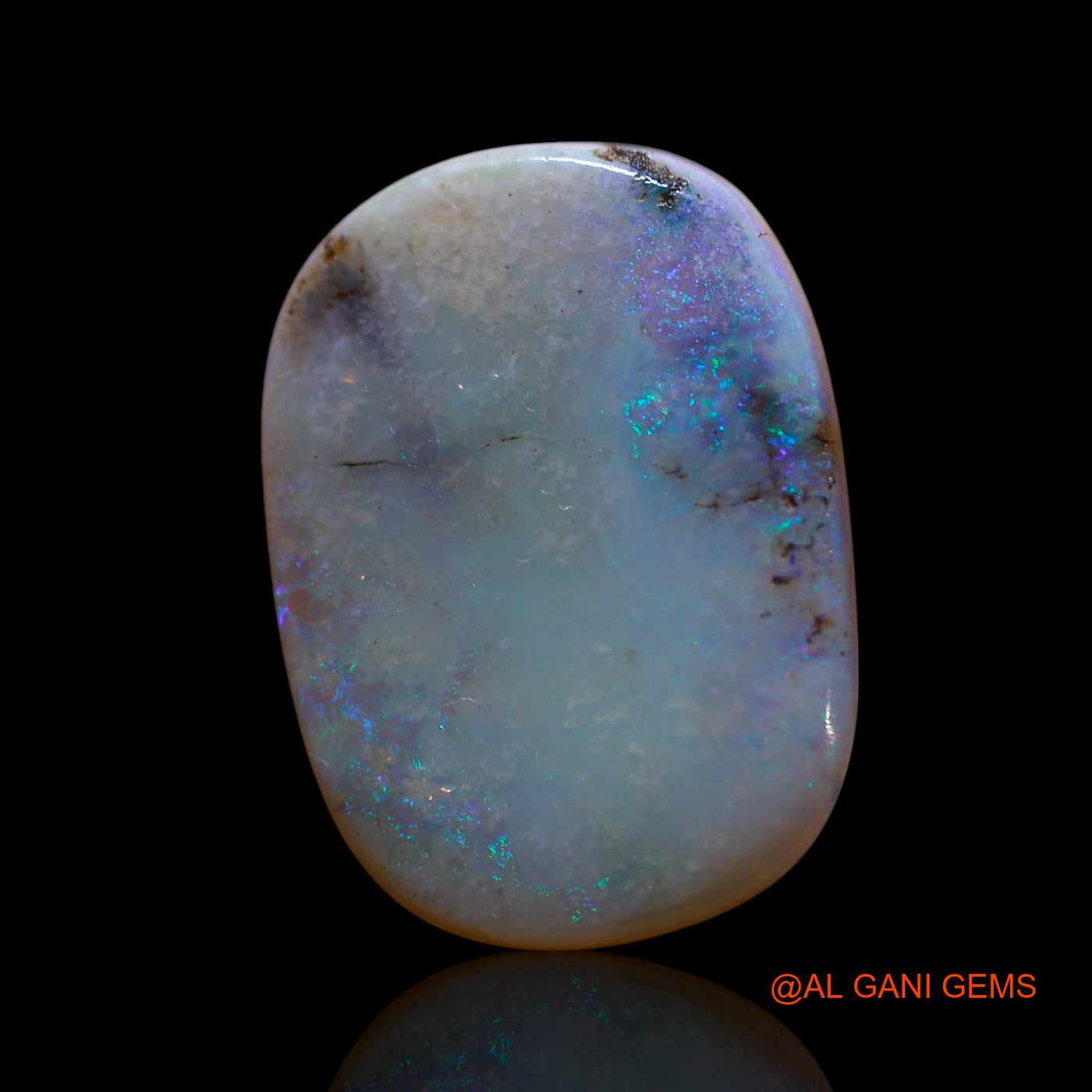 4.00 Cts Unheated Australian Fire Opal Loose Gemstone Oval Cabochon Natural 18x13x2 mm AG-526