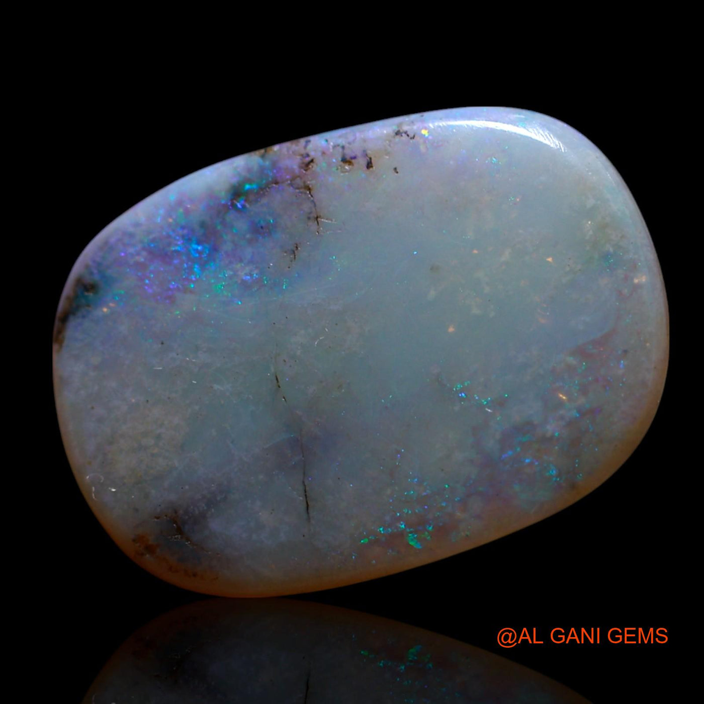 4.00 Cts Unheated Australian Fire Opal Loose Gemstone Oval Cabochon Natural 18x13x2 mm AG-526