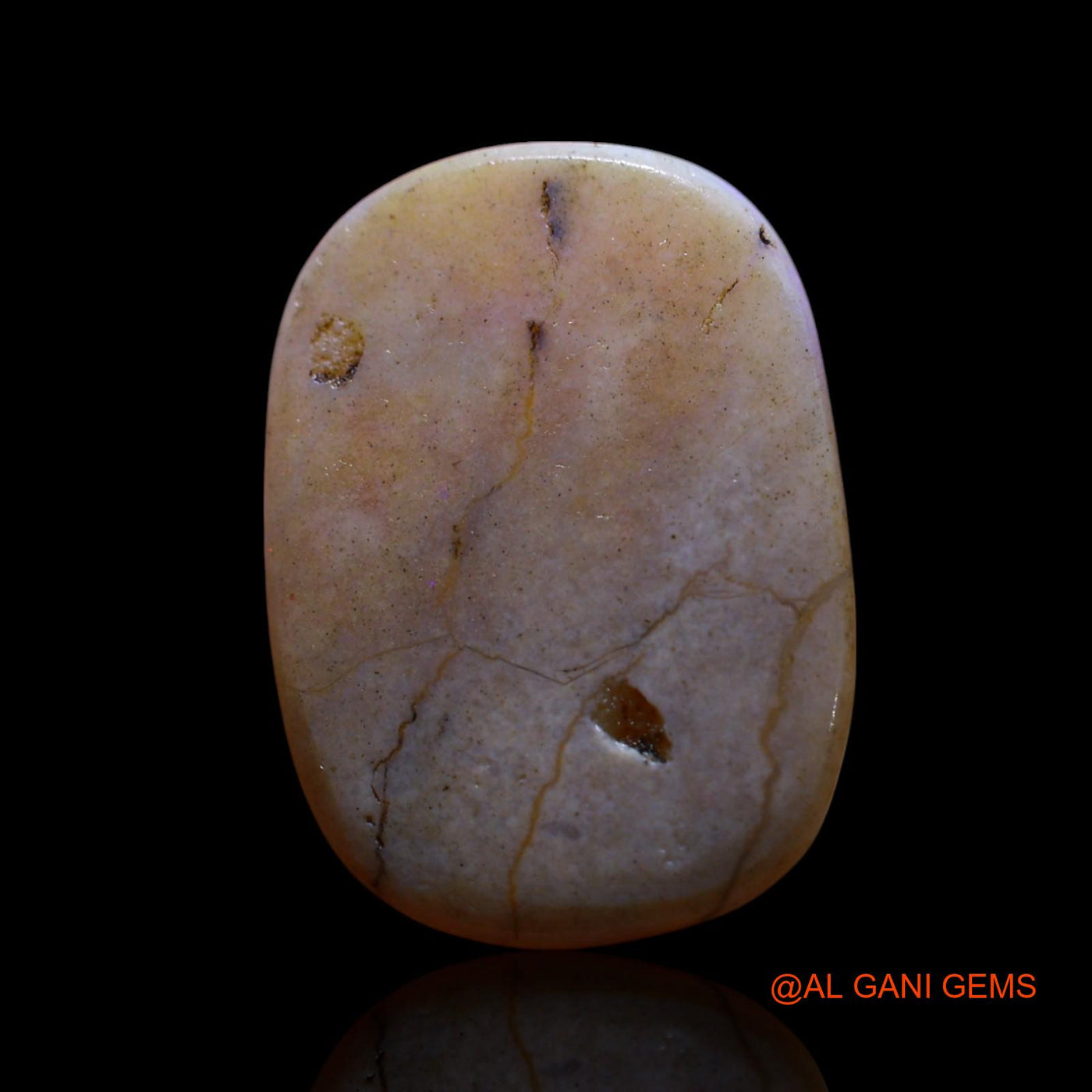 4.00 Cts Unheated Australian Fire Opal Loose Gemstone Oval Cabochon Natural 18x13x2 mm AG-526