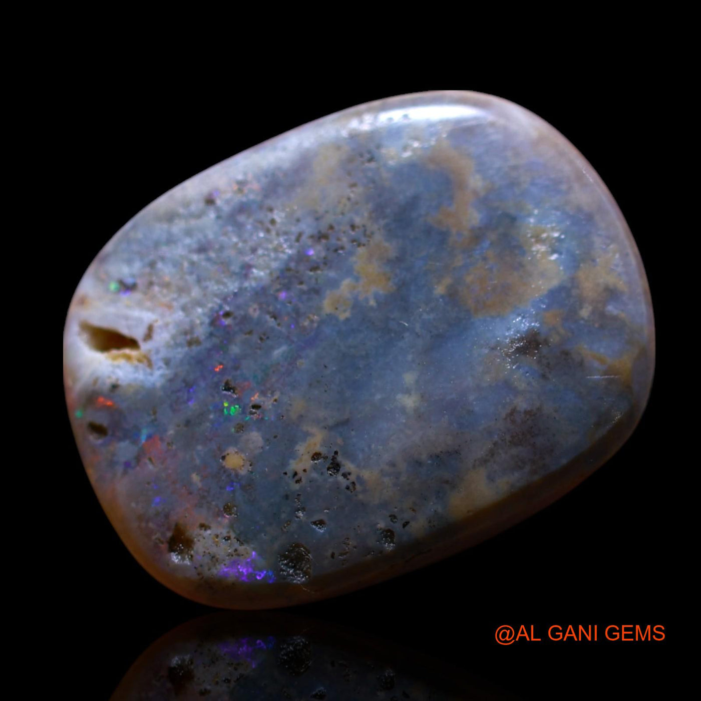 Natural Fire Opal Gemstone 6.00 Cts Loose Oval Cabochon From Australia 18x14x3 mm AG-528