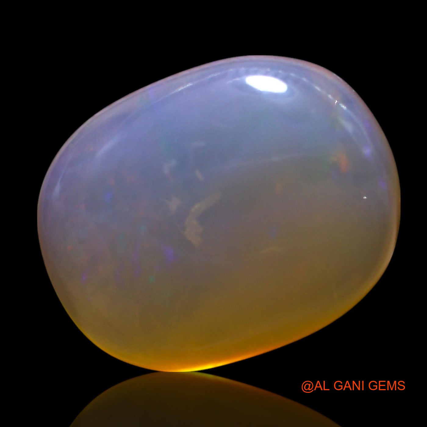 12.00 Cts Natural Australian Fire Opal Loose Gemstone Oval Cabochon 17x13x8 mm AG-529