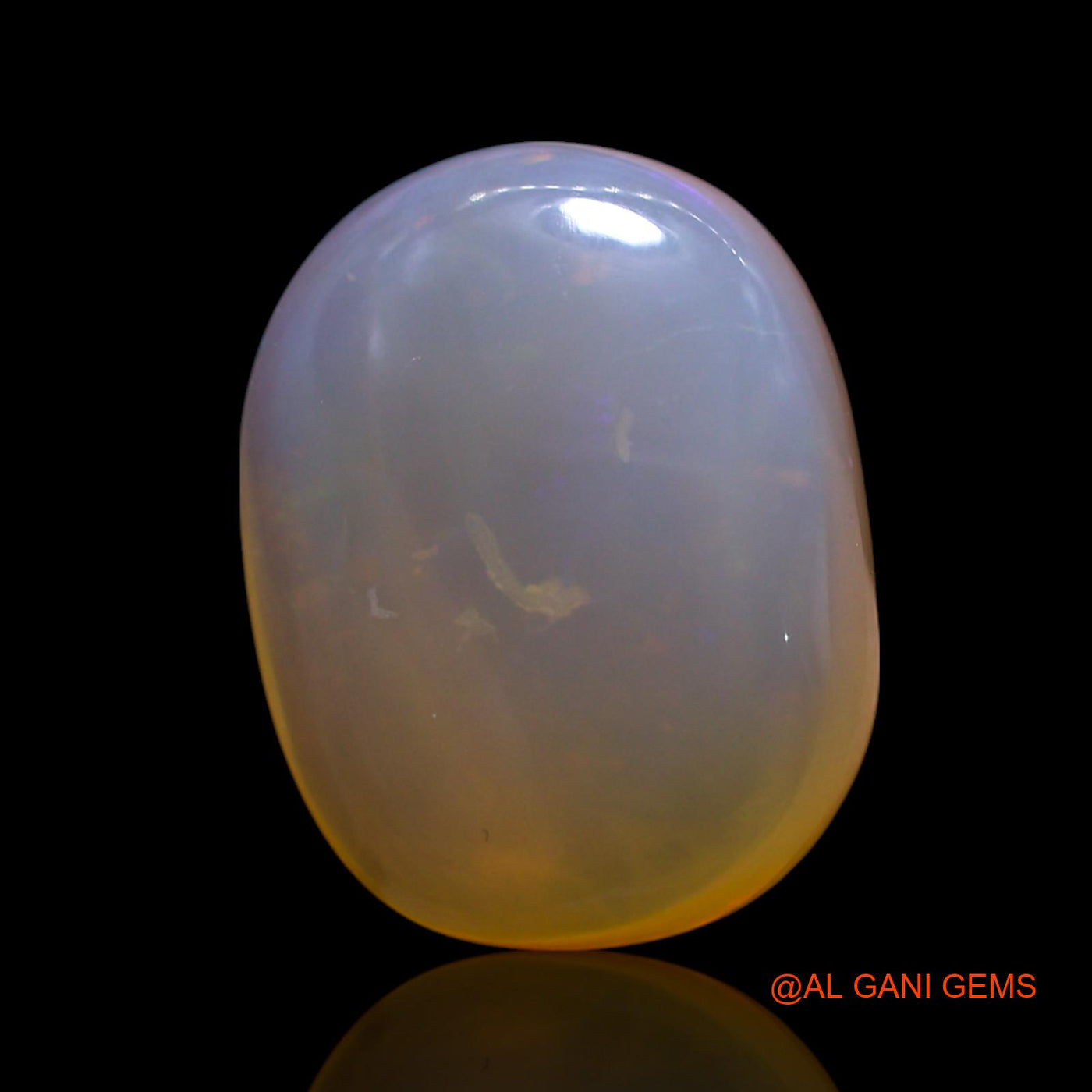 12.00 Cts Natural Australian Fire Opal Loose Gemstone Oval Cabochon 17x13x8 mm AG-529