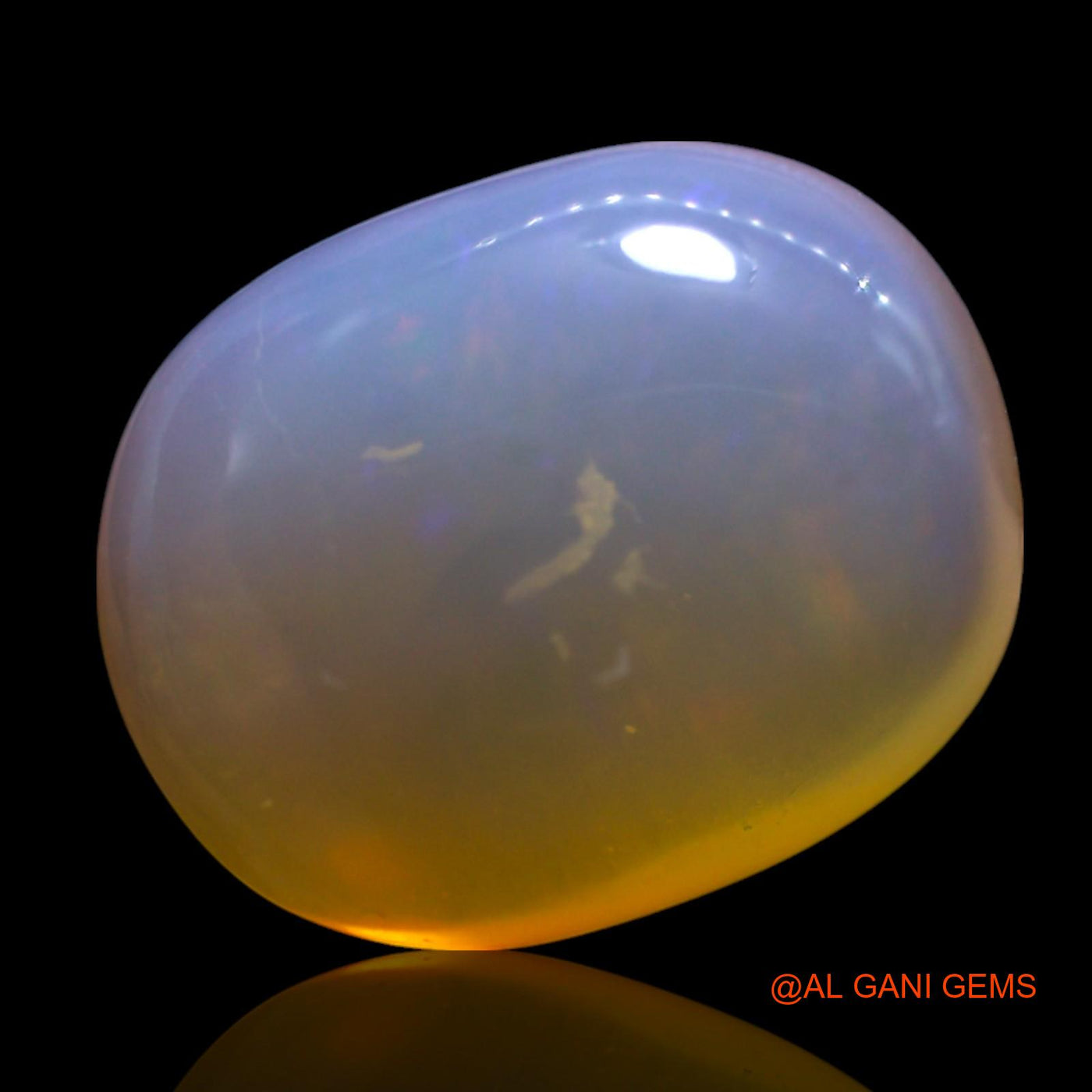 12.00 Cts Natural Australian Fire Opal Loose Gemstone Oval Cabochon 17x13x8 mm AG-529