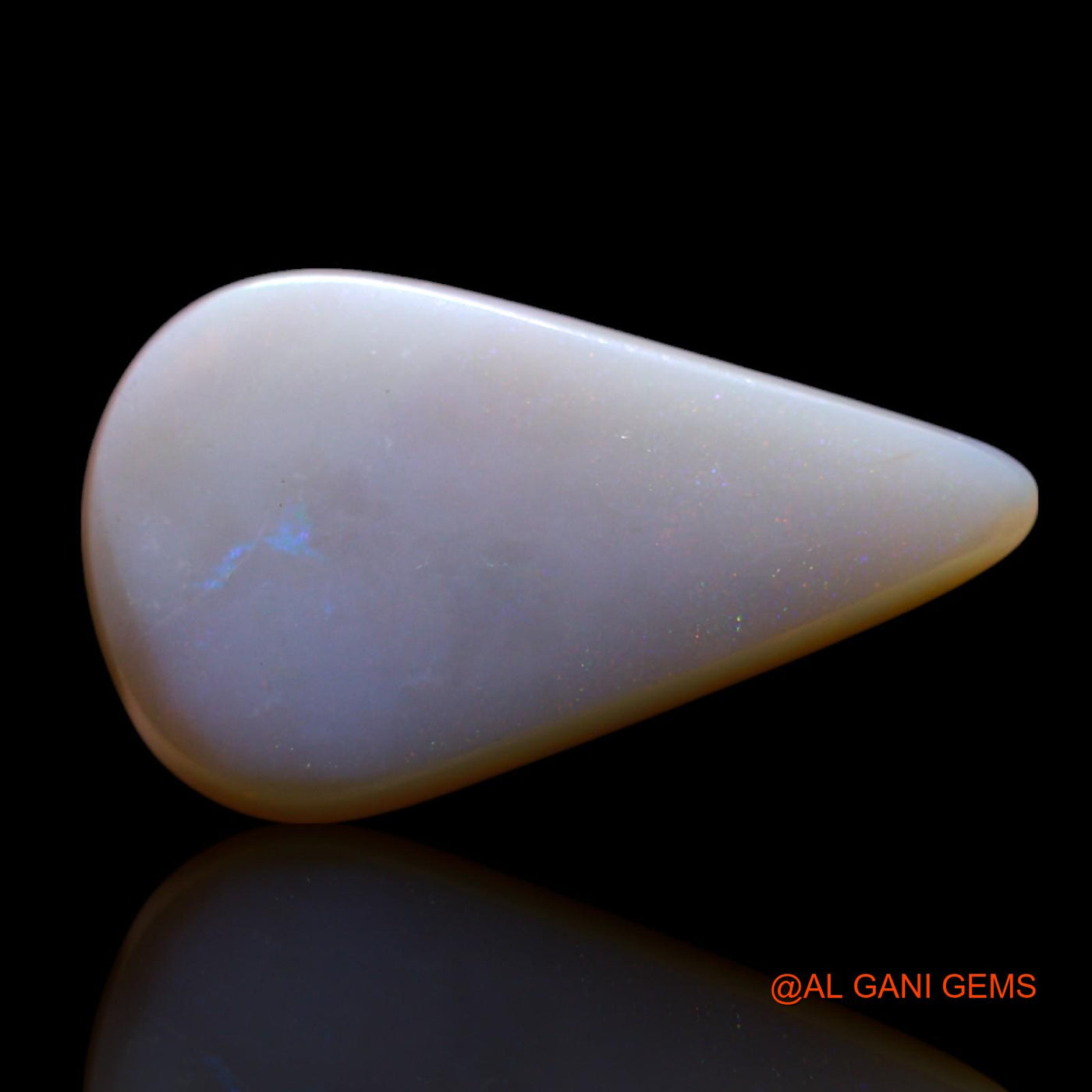 8.00 Cts Unheated Australian Fire Opal Loose Gemstone Pear Cabochon Natural 21x12x5 mm AG-531