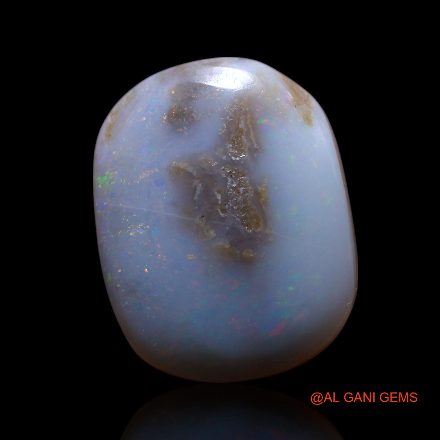 7.00 Cts Natural Australian Fire Opal Oval Cabochon Loose Gemstone For Jewelry 17x14x4 mm AG-535