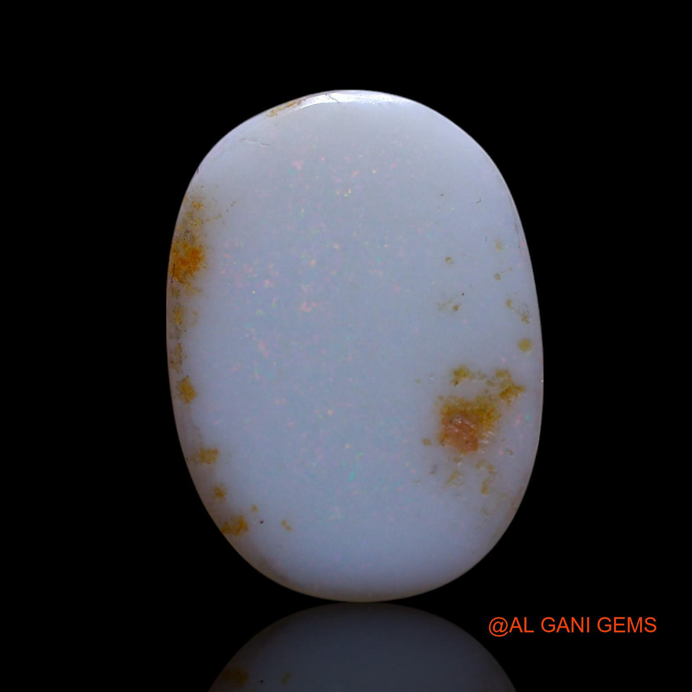 Natural Fire Opal Gemstone 5.00 Cts Loose Oval Cabochon From Australia 18x13x3 mm AG-536