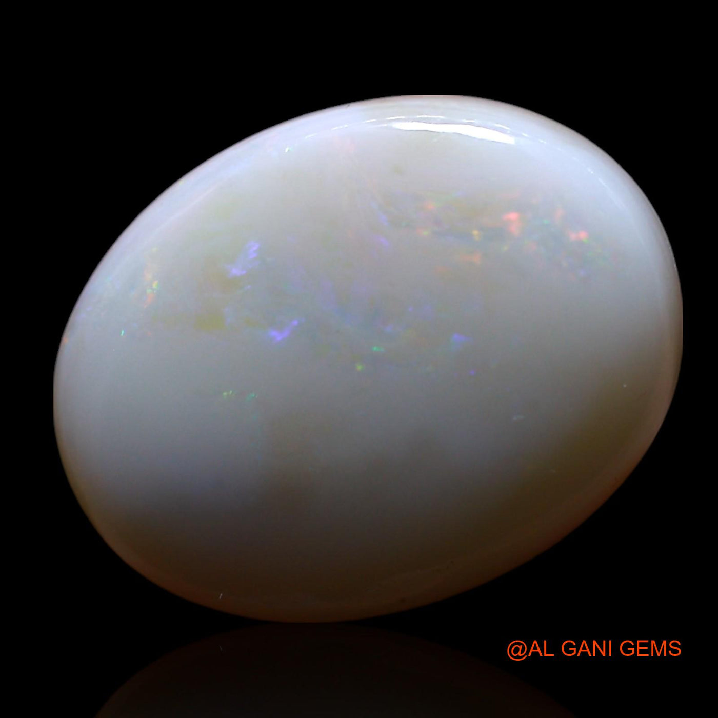 Natural Fire Opal Gemstone 8.00 Cts Loose Oval Cabochon From Australia 17x13x5 mm AG-539