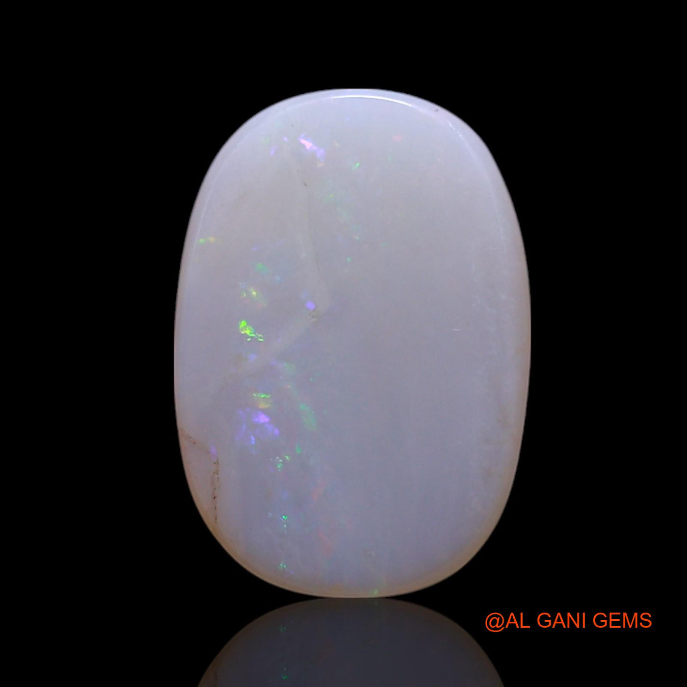 Natural Untreated Fire Opal Loose Gemstone Oval Cabochon From Australia 1.80 Cts 11x8x2 mm AG-53