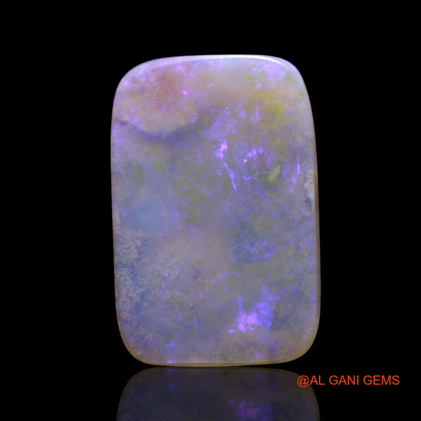 Natural Untreated Fire Opal Loose Gemstone Square Cabochon From Australia 3.00 Cts 17x11x1 mm AG-541