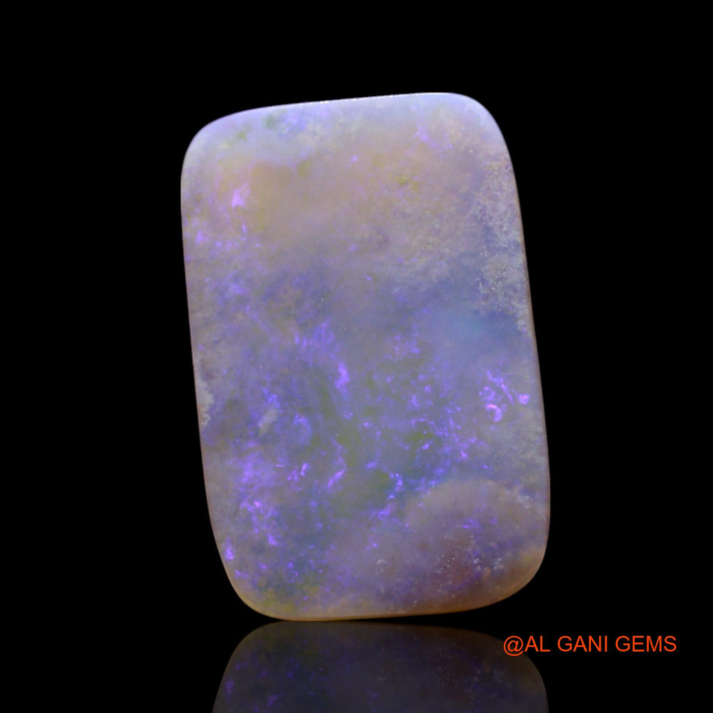 Natural Untreated Fire Opal Loose Gemstone Square Cabochon From Australia 3.00 Cts 17x11x1 mm AG-541