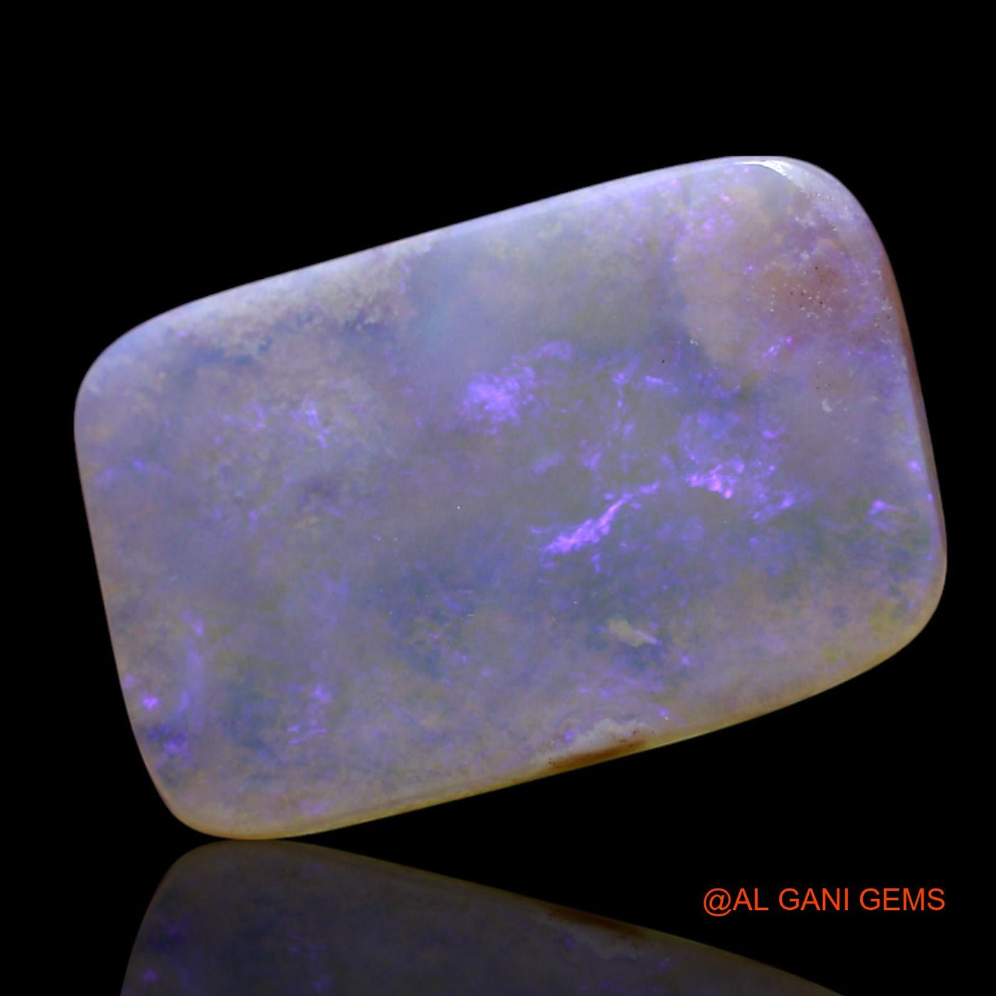 Natural Untreated Fire Opal Loose Gemstone Square Cabochon From Australia 3.00 Cts 17x11x1 mm AG-541