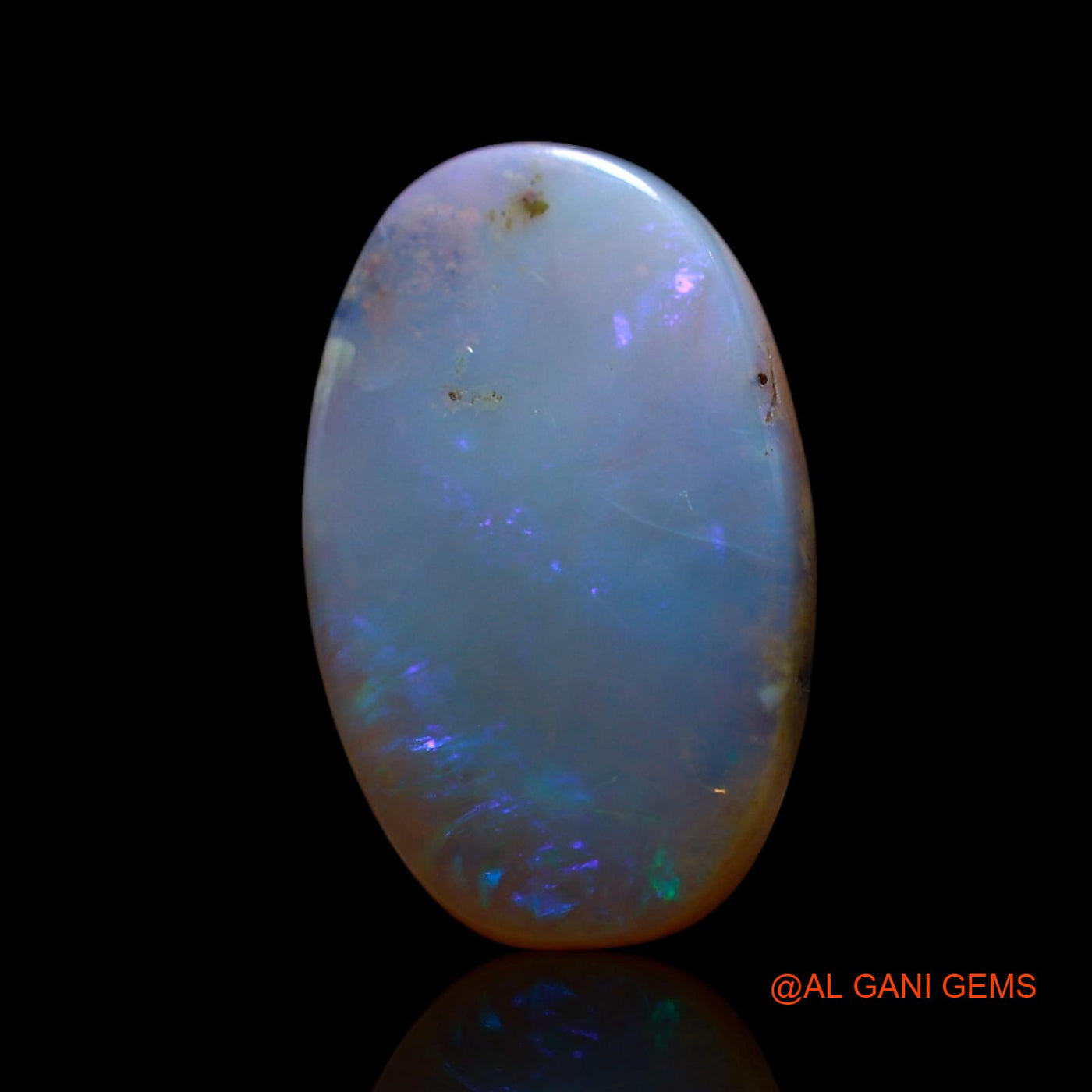 7.00 Cts Unheated Australian Fire Opal Loose Gemstone Oval Cabochon Natural 18x11x4 mm AG-543