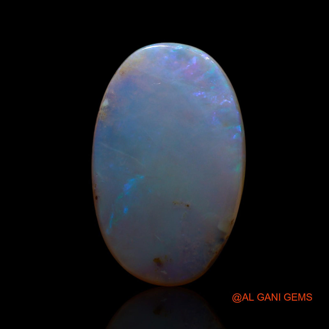 7.00 Cts Unheated Australian Fire Opal Loose Gemstone Oval Cabochon Natural 18x11x4 mm AG-543