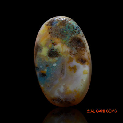 7.00 Cts Unheated Australian Fire Opal Loose Gemstone Oval Cabochon Natural 18x11x4 mm AG-543