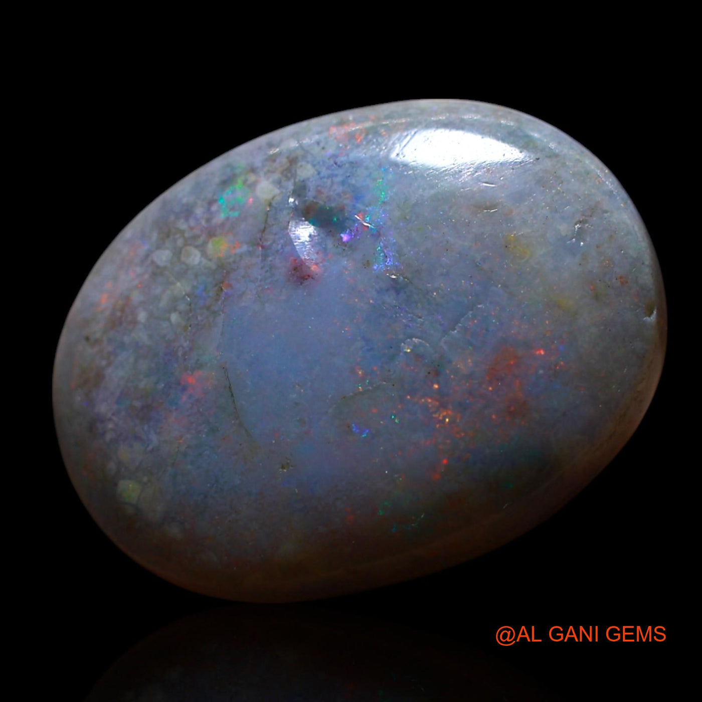 9.00 Cts Natural Australian Fire Opal Oval Cabochon Loose Gemstone For Jewelry 18x13x5 mm AG-544