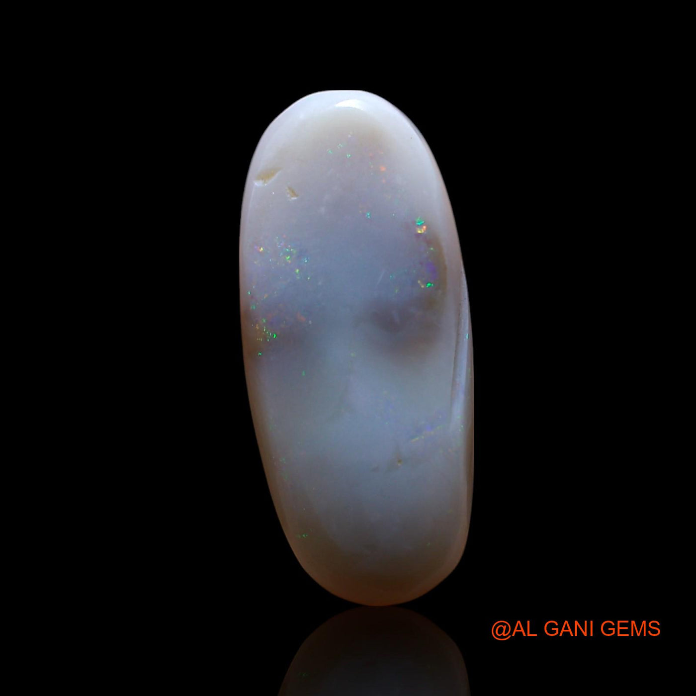 Natural Untreated Fire Opal Loose Gemstone Oval Cabochon From Australia 5.00 Cts 19x8x4 mm AG-546