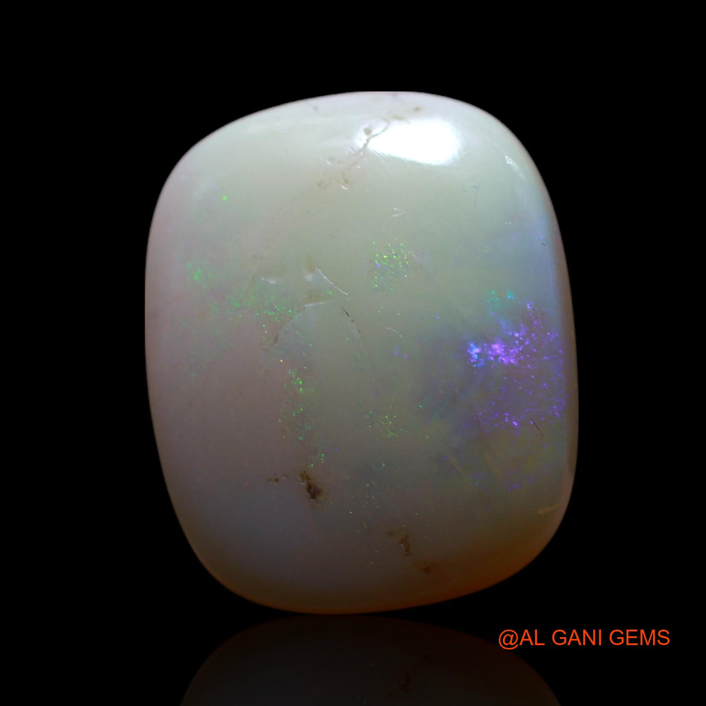 7.00 Cts Unheated Australian Fire Opal Loose Gemstone Oval Cabochon Natural 16x13x4 mm AG-548