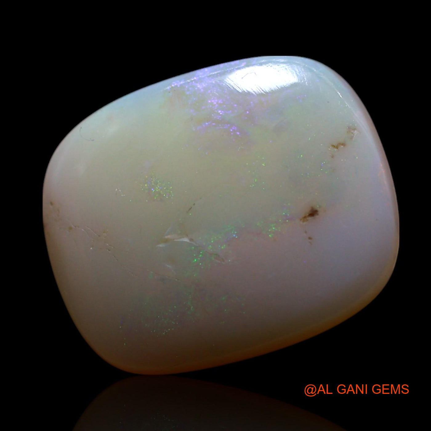 7.00 Cts Unheated Australian Fire Opal Loose Gemstone Oval Cabochon Natural 16x13x4 mm AG-548