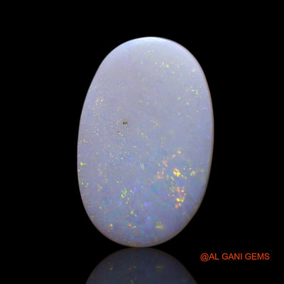 Natural Fire Opal Gemstone 1.00 Cts Loose Oval Cabochon From Australia 11x7x1 mm AG-54