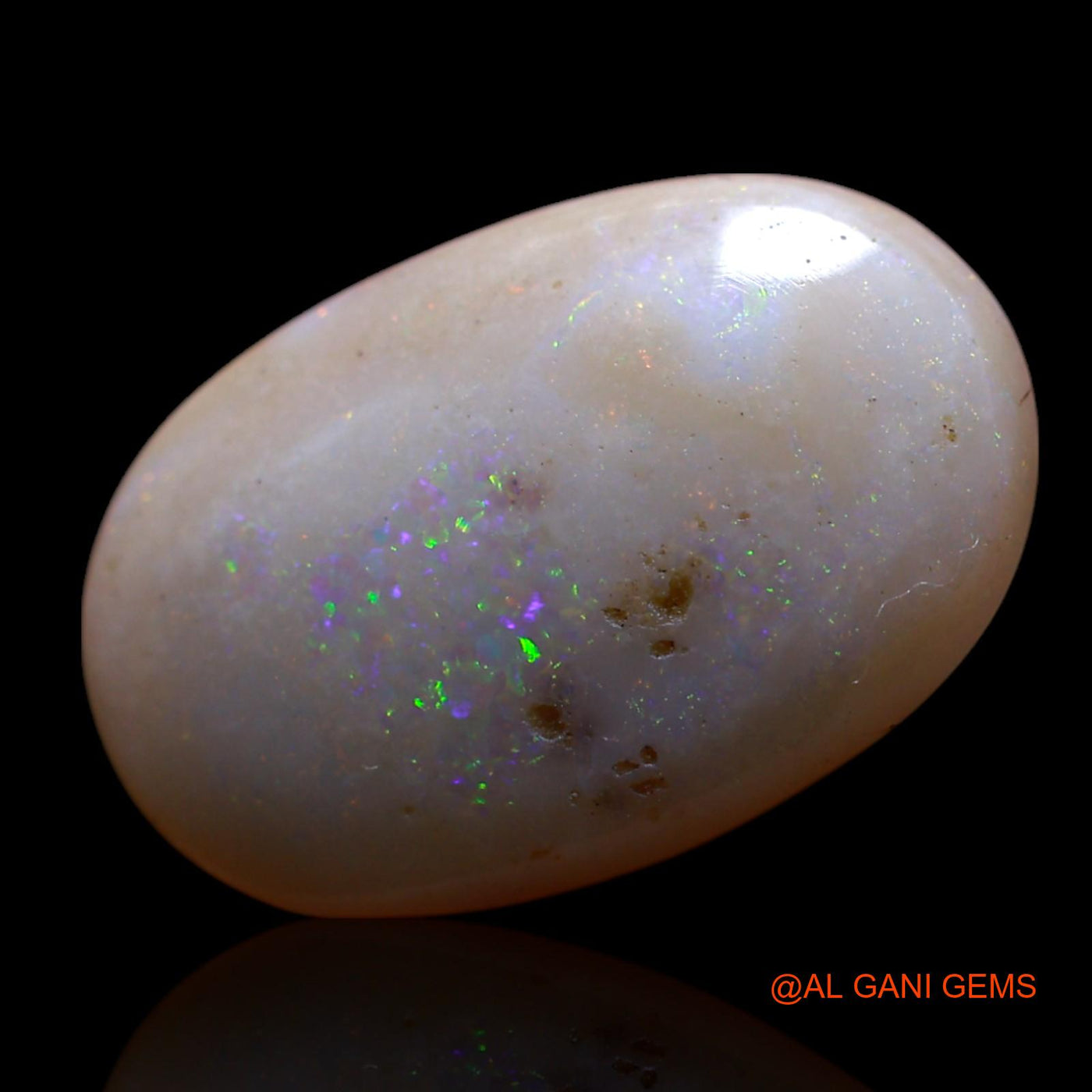 5.00 Cts Natural Australian Fire Opal Loose Gemstone Oval Cabochon 17x11x4 mm AG-550