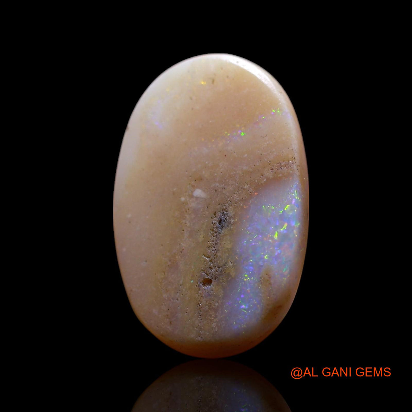 5.00 Cts Natural Australian Fire Opal Loose Gemstone Oval Cabochon 17x11x4 mm AG-550