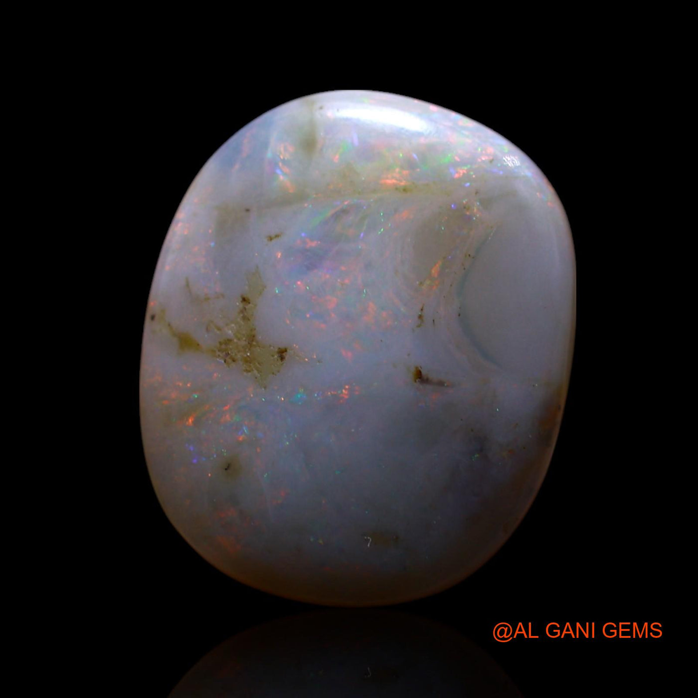 8.00 Cts Unheated Australian Fire Opal Loose Gemstone Oval Cabochon Natural 15x12x5 mm AG-554