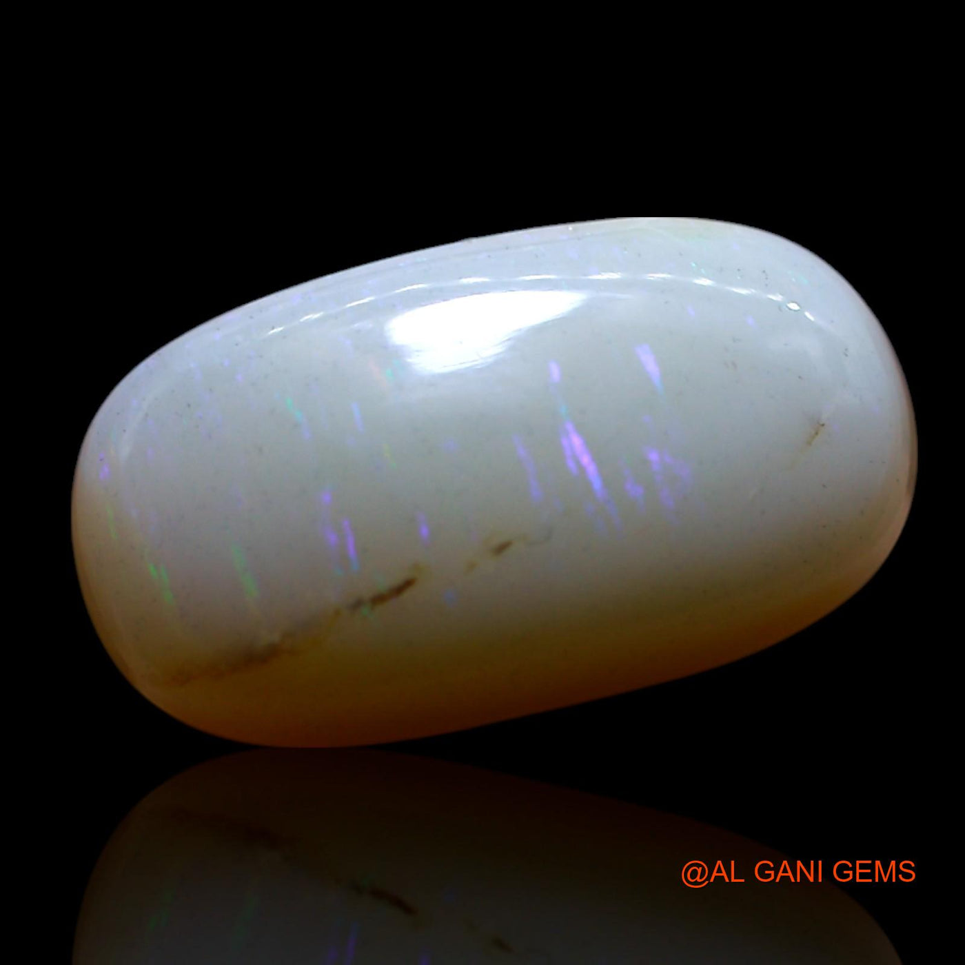 Natural Fire Opal Gemstone 7.00 Cts Loose Oval Cabochon From Australia 17x9x6 mm AG-555