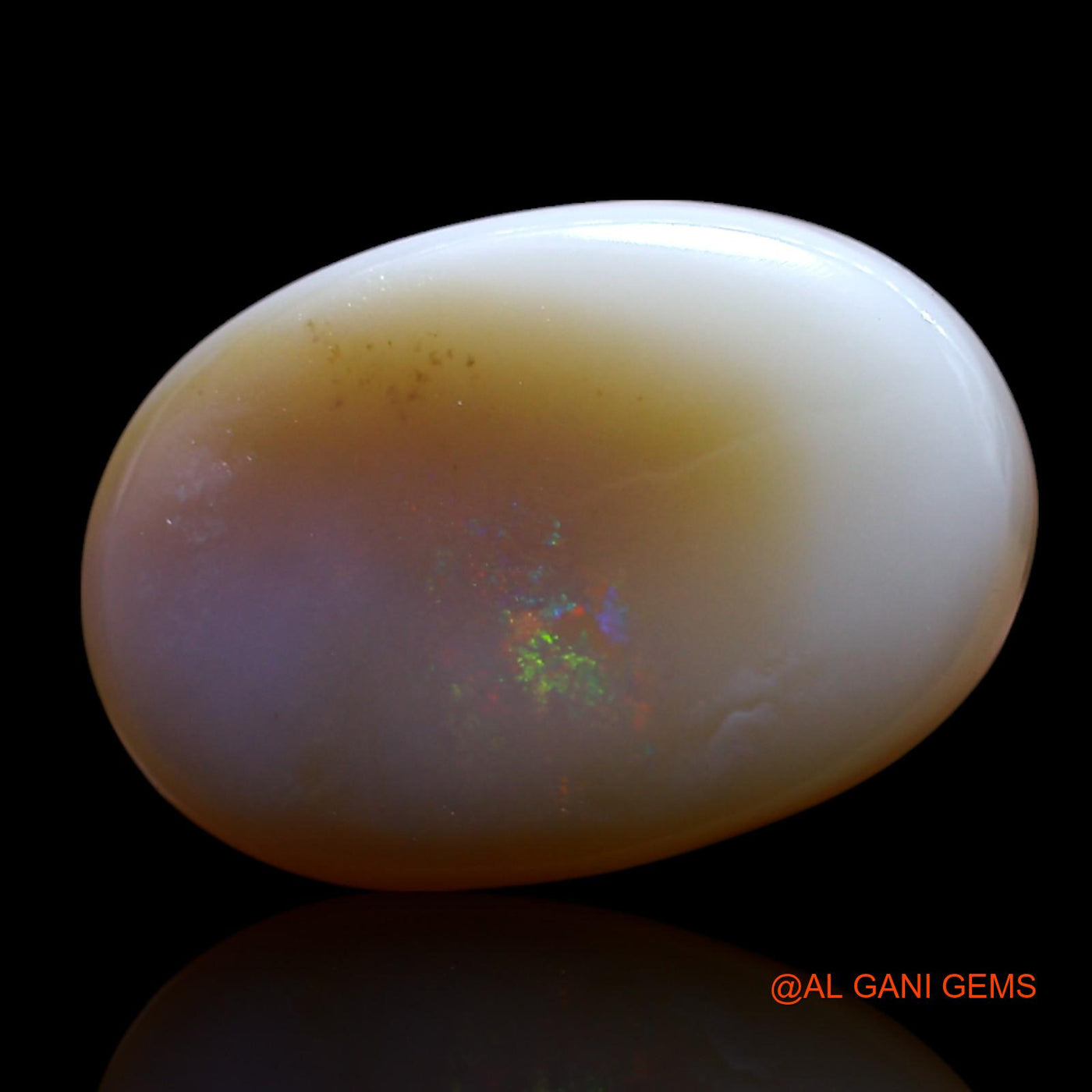 Natural Fire Opal Gemstone 7.50 Cts Loose Oval Cabochon From Australia 16x11x6 mm AG-556