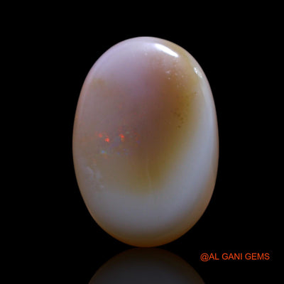 Natural Fire Opal Gemstone 7.50 Cts Loose Oval Cabochon From Australia 16x11x6 mm AG-556