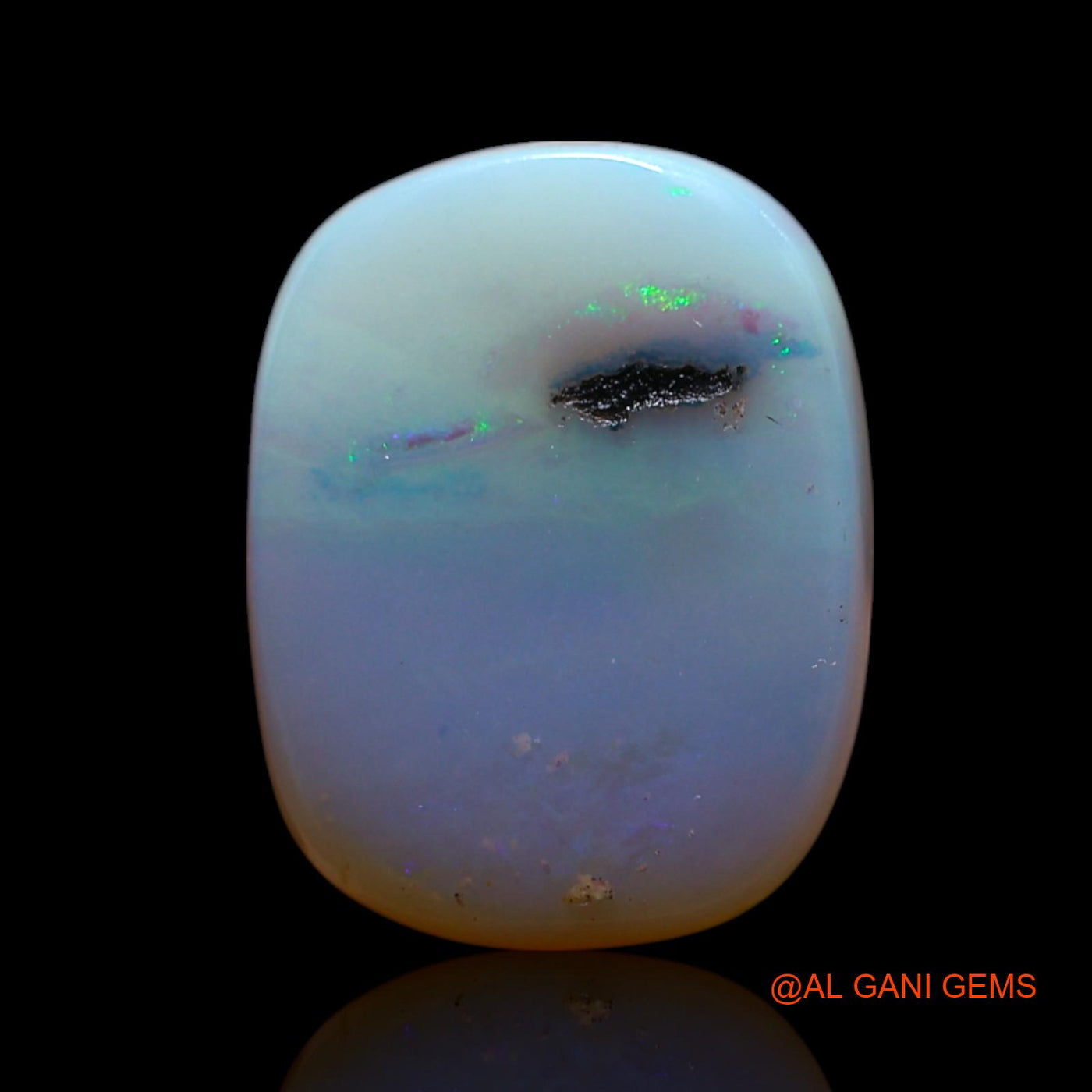 7.00 Cts Unheated Australian Fire Opal Loose Gemstone Oval Cabochon Natural 15x12x5 mm AG-558