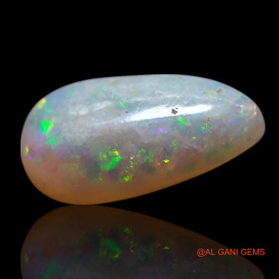 Natural Fire Opal Gemstone 1.80 Cts Loose Pear Cabochon From Australia 12x6x3 mm AG-55
