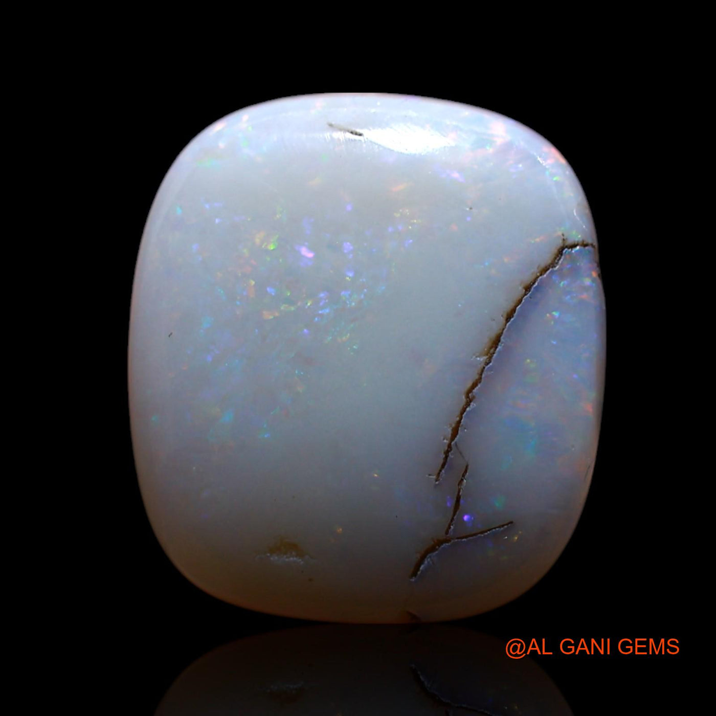 6.00 Cts Natural Australian Fire Opal Loose Gemstone Oval Cabochon 14x13x5 mm AG-560