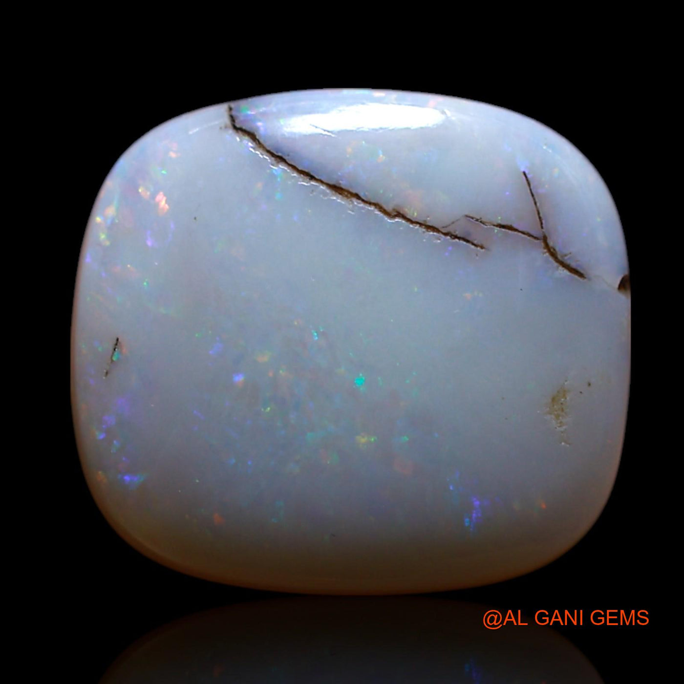 6.00 Cts Natural Australian Fire Opal Loose Gemstone Oval Cabochon 14x13x5 mm AG-560
