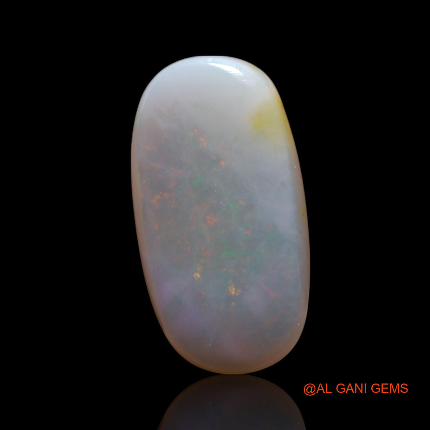 4.00 Cts Natural Australian Fire Opal Loose Gemstone Oval Cabochon 17x9x4 mm AG-561