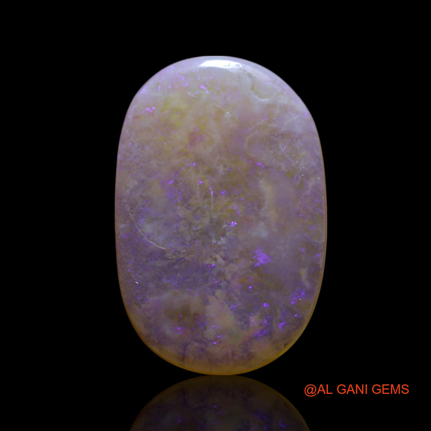 3.00 Cts Natural Australian Fire Opal Oval Cabochon Loose Gemstone For Jewelry 17x11x2 mm AG-562