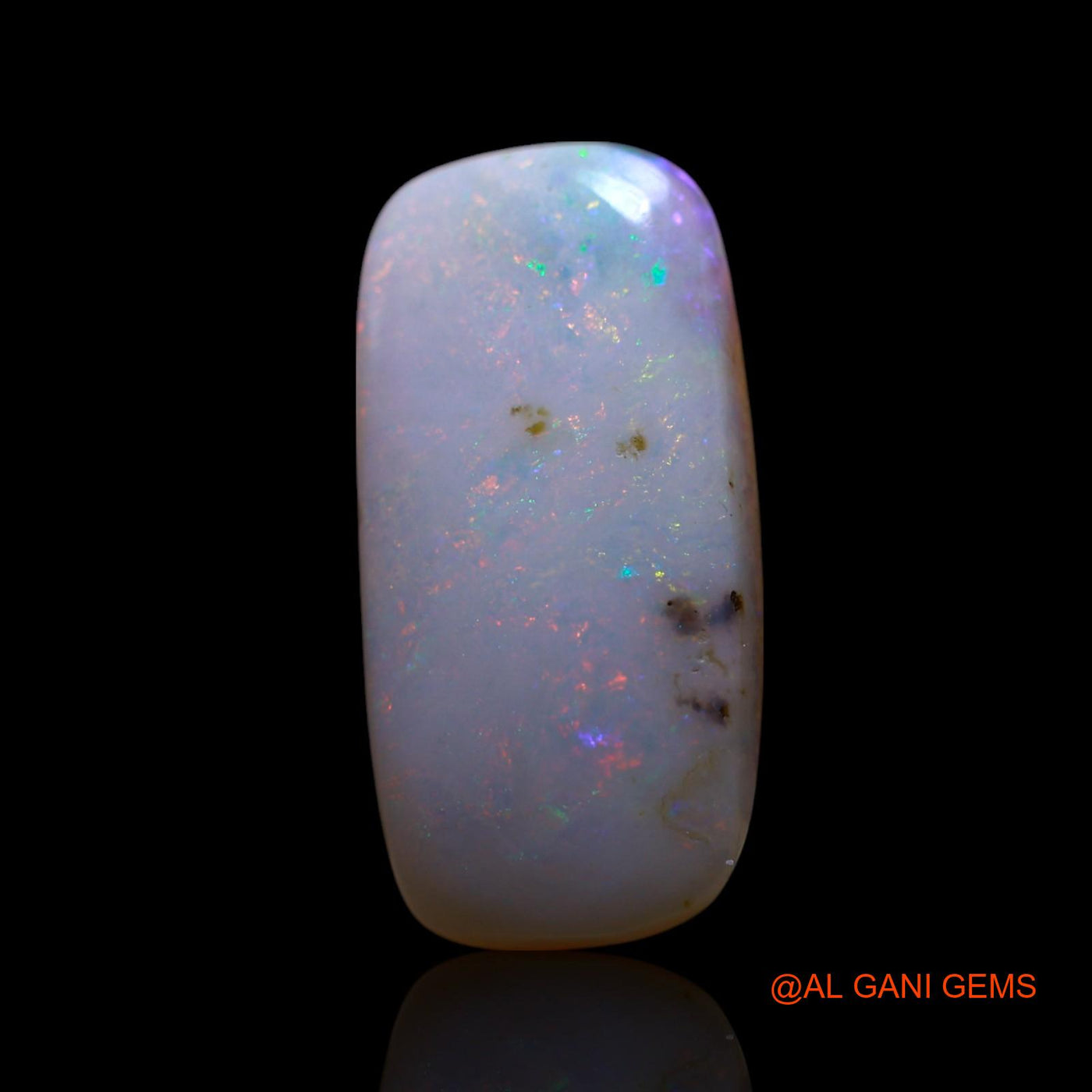 Natural Untreated Fire Opal Loose Gemstone Square Cabochon From Australia 4.00 Cts 18x9x3 mm AG-563