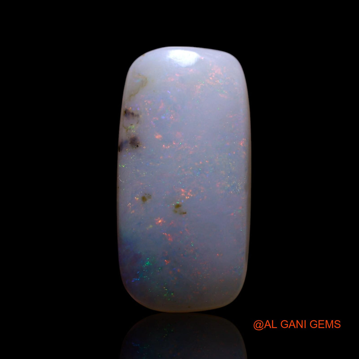 Natural Untreated Fire Opal Loose Gemstone Square Cabochon From Australia 4.00 Cts 18x9x3 mm AG-563
