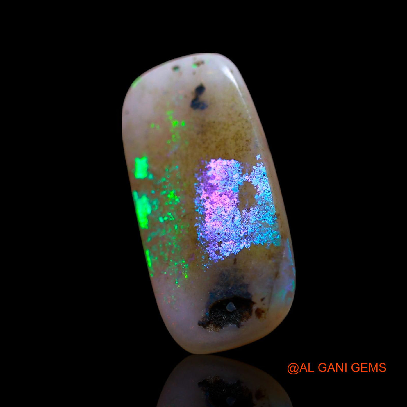 Natural Untreated Fire Opal Loose Gemstone Square Cabochon From Australia 4.00 Cts 18x9x3 mm AG-563