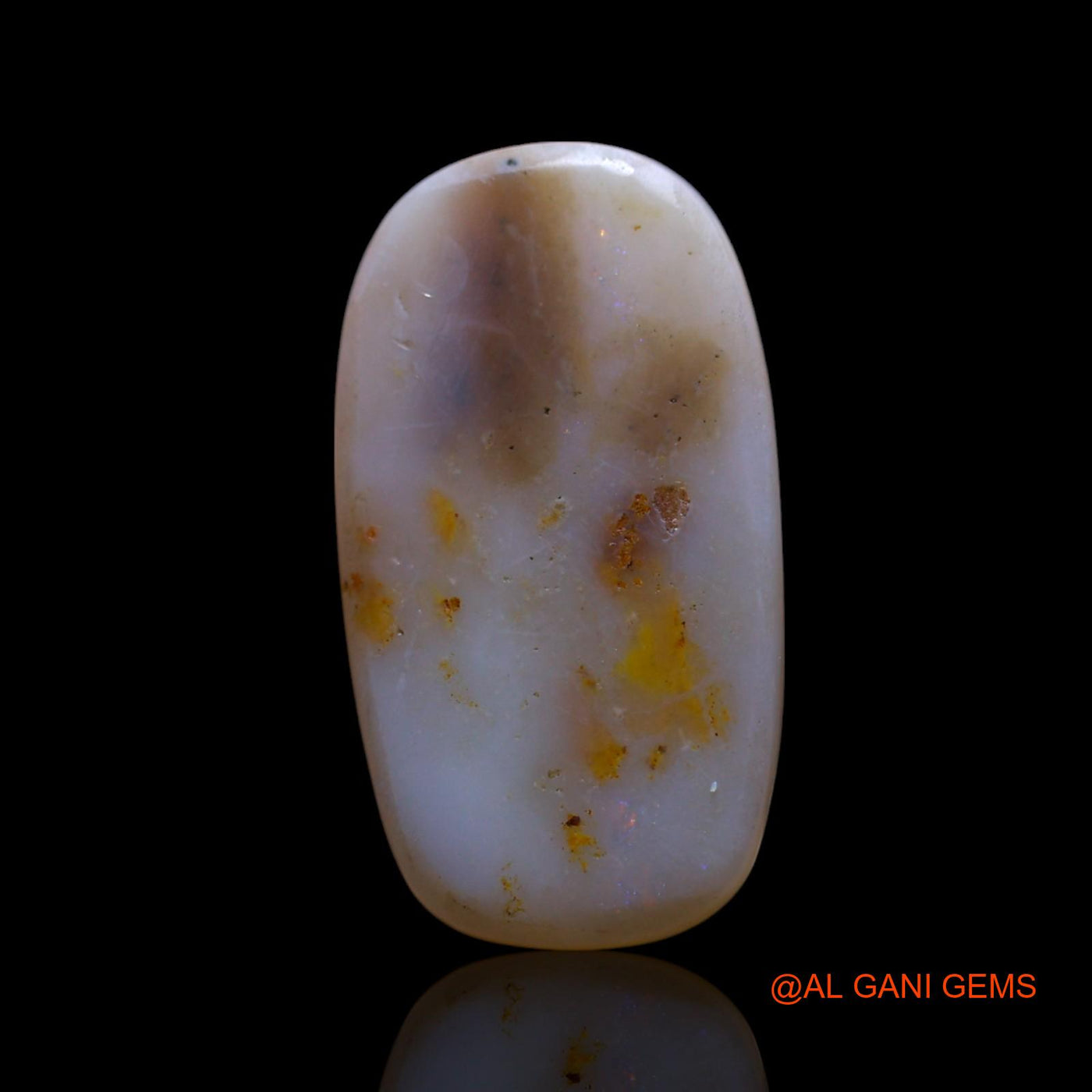 3.50 Cts Natural Australian Fire Opal Loose Gemstone Oval Cabochon 17x9x3 mm AG-564