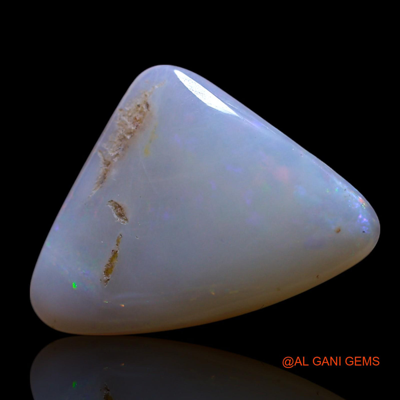 2.50 Cts Natural Australian Fire Opal Trillion Cabochon Loose Gemstone For Jewelry 15x11x3 mm AG-568