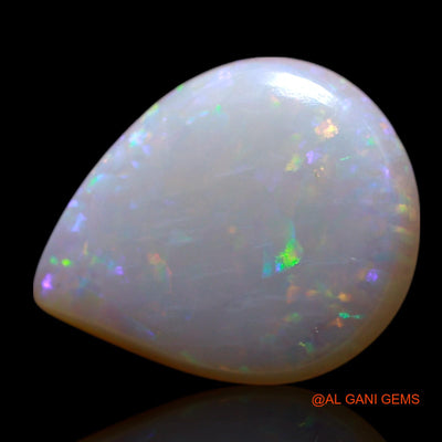 1.80 Cts Natural Australian Fire Opal Loose Gemstone Pear Cabochon 11x9x2 mm AG-56