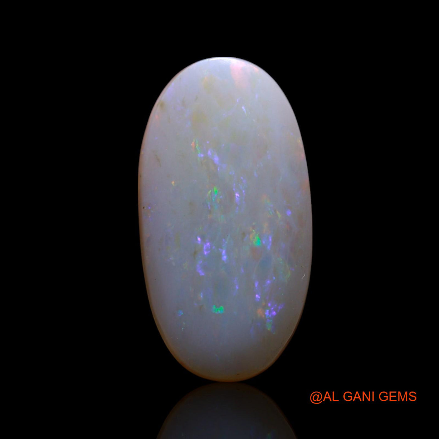 Natural Untreated Fire Opal Loose Gemstone Oval Cabochon From Australia 3.50 Cts 16x8x3 mm AG-571