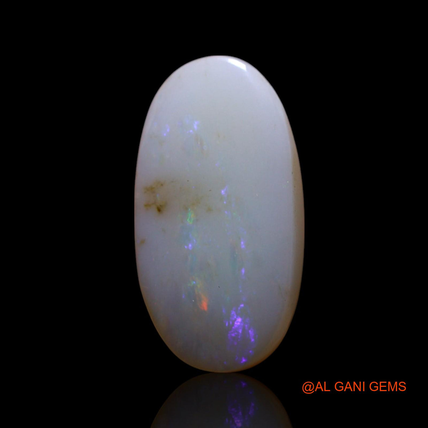 Natural Untreated Fire Opal Loose Gemstone Oval Cabochon From Australia 3.50 Cts 16x8x3 mm AG-571