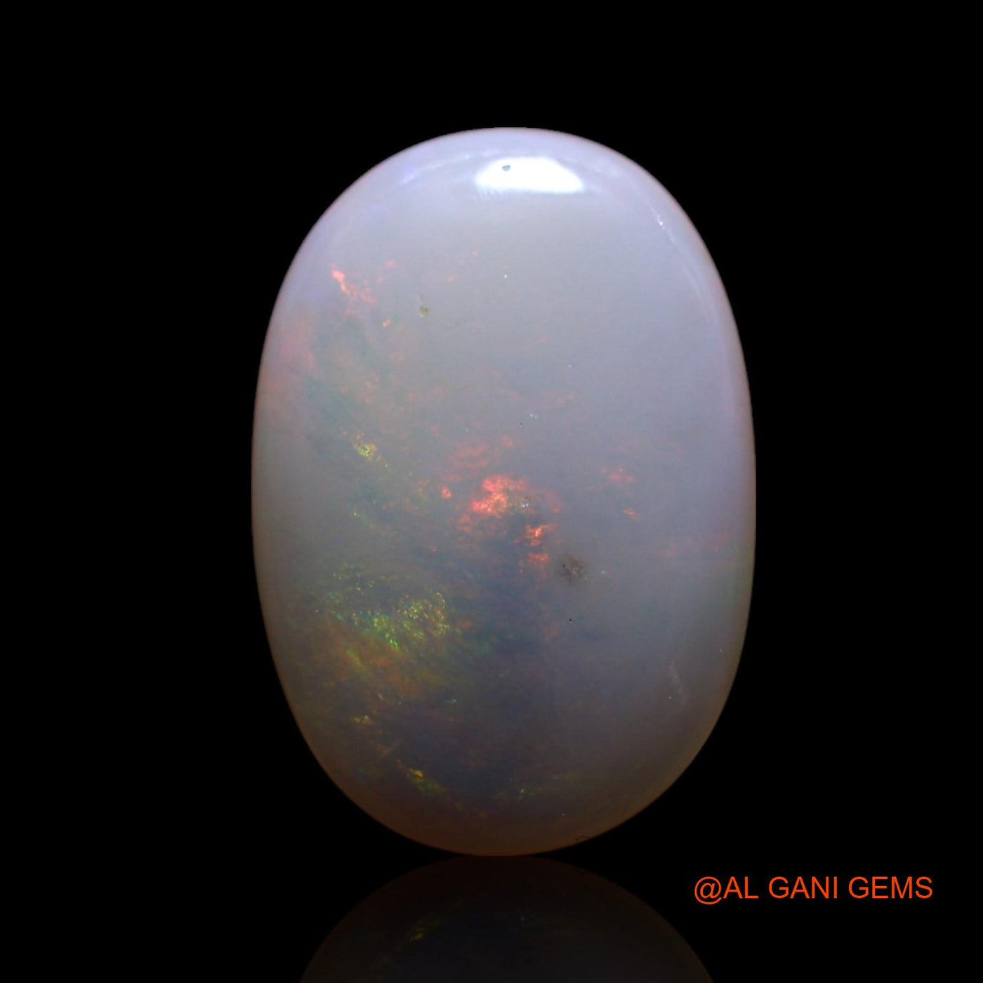 3.50 Cts Natural Australian Fire Opal Loose Gemstone Oval Cabochon 15x10x3 mm AG-576