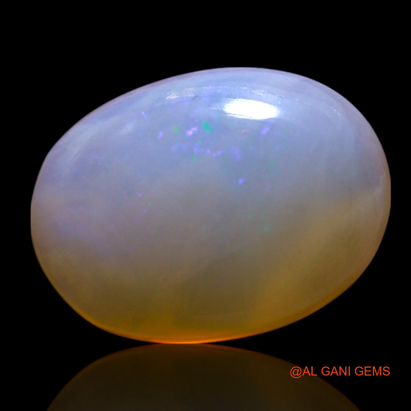 5.00 Cts Unheated Australian Fire Opal Loose Gemstone Oval Cabochon Natural 14x10x6 mm AG-578