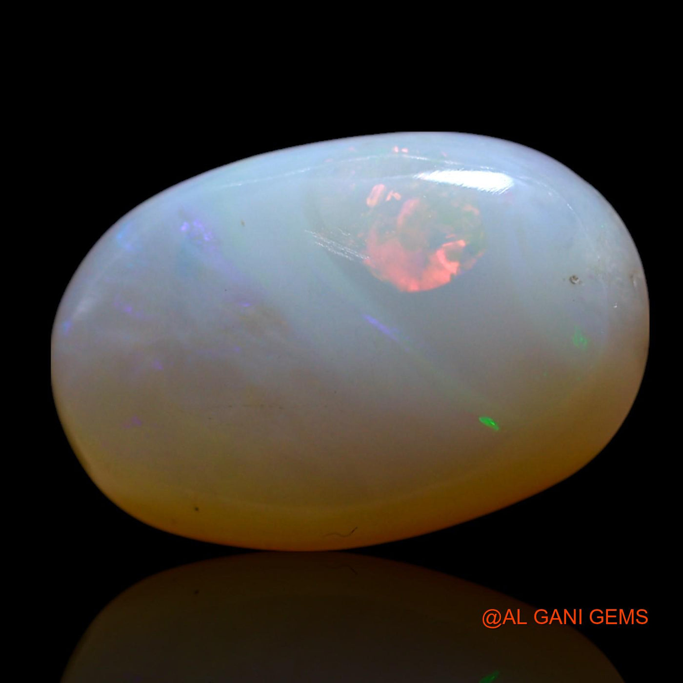 8.00 Cts Natural Australian Fire Opal Oval Cabochon Loose Gemstone For Jewelry 15x10x8 mm AG-579