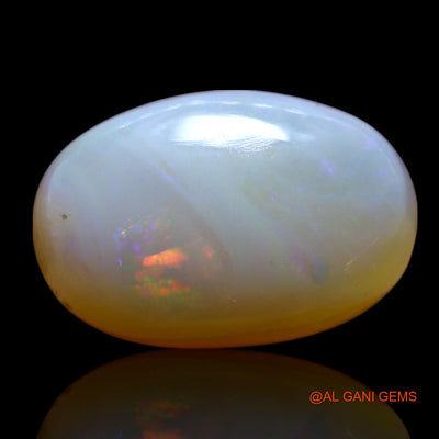8.00 Cts Natural Australian Fire Opal Oval Cabochon Loose Gemstone For Jewelry 15x10x8 mm AG-579