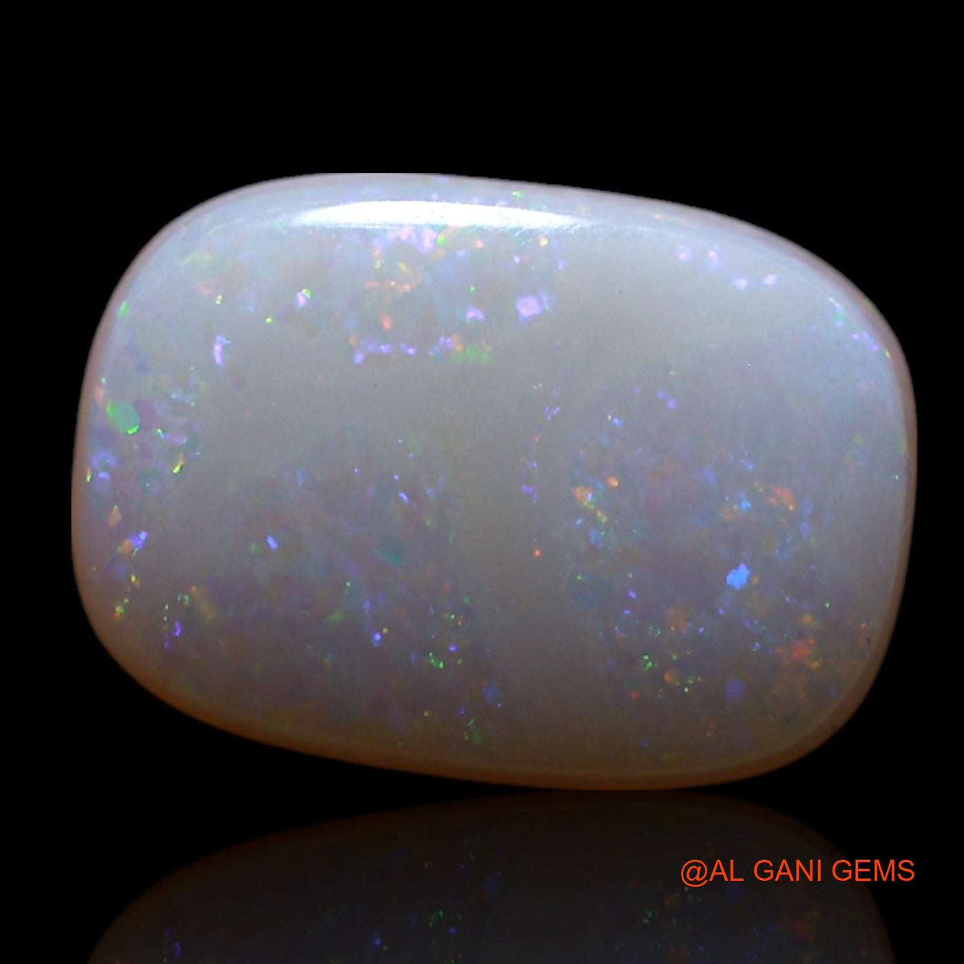 Natural Fire Opal Gemstone 1.50 Cts Loose Oval Cabochon From Australia 11x7x2 mm AG-57